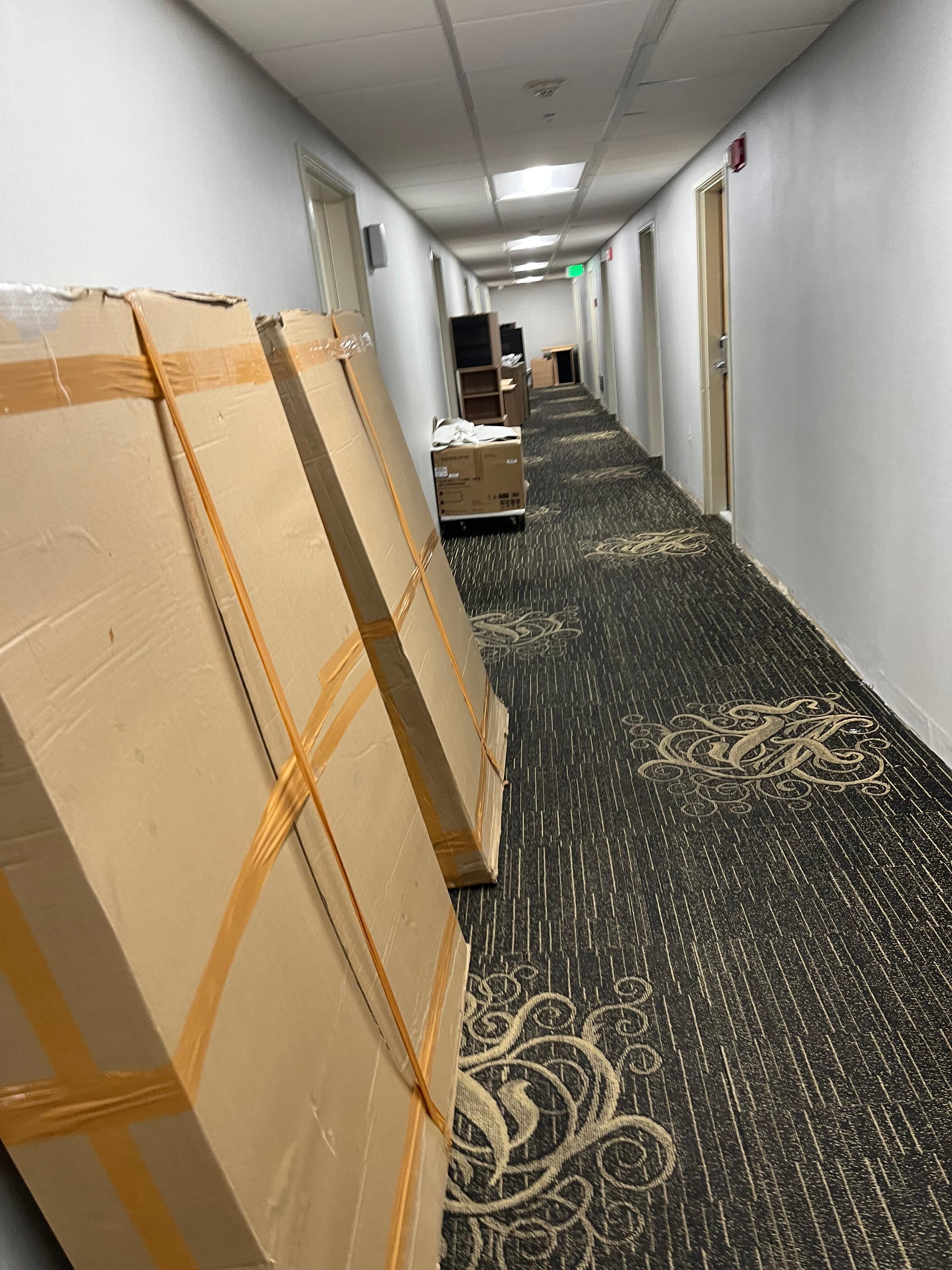 Hallway to elevator