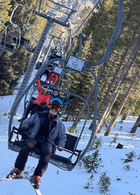 On the Snowflake lift that’s right at the bottom from the house location.