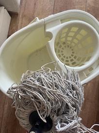 Dry crusty mop clearly not been used