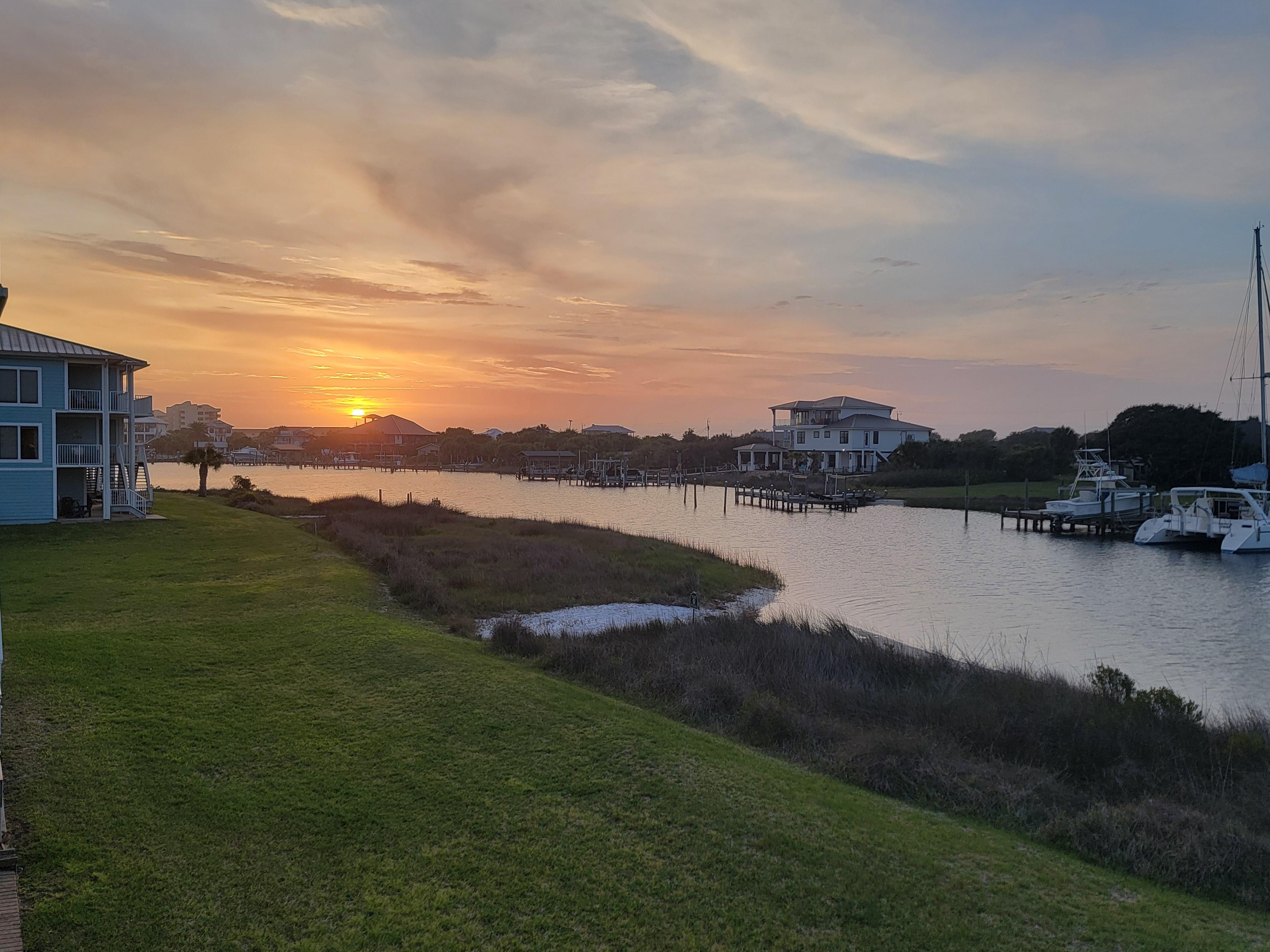 Beautiful sunsets from the townhome