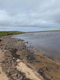 Loch shore at bottom of the Croft.