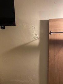 Badly filled in hole