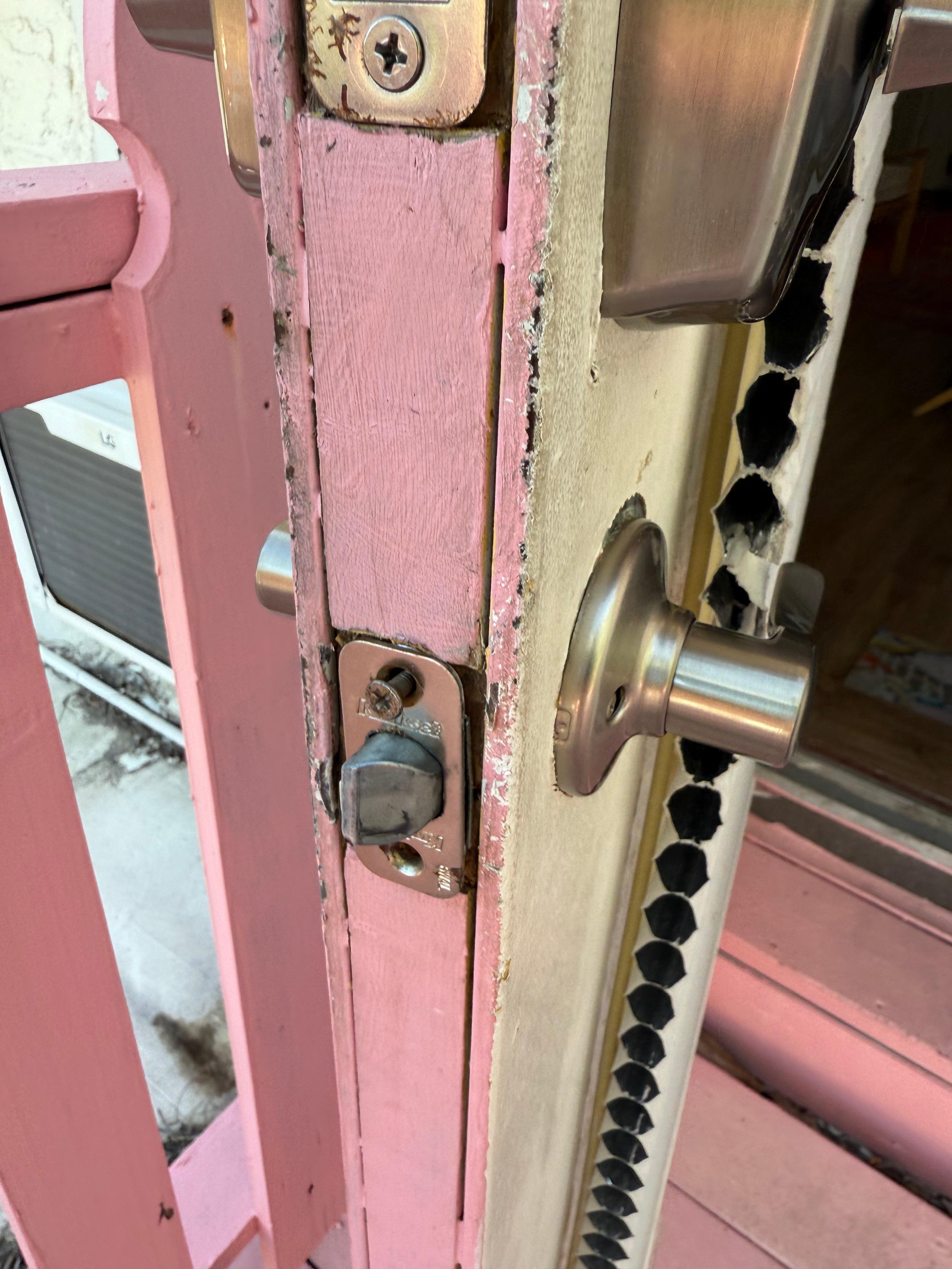 Broken door latch