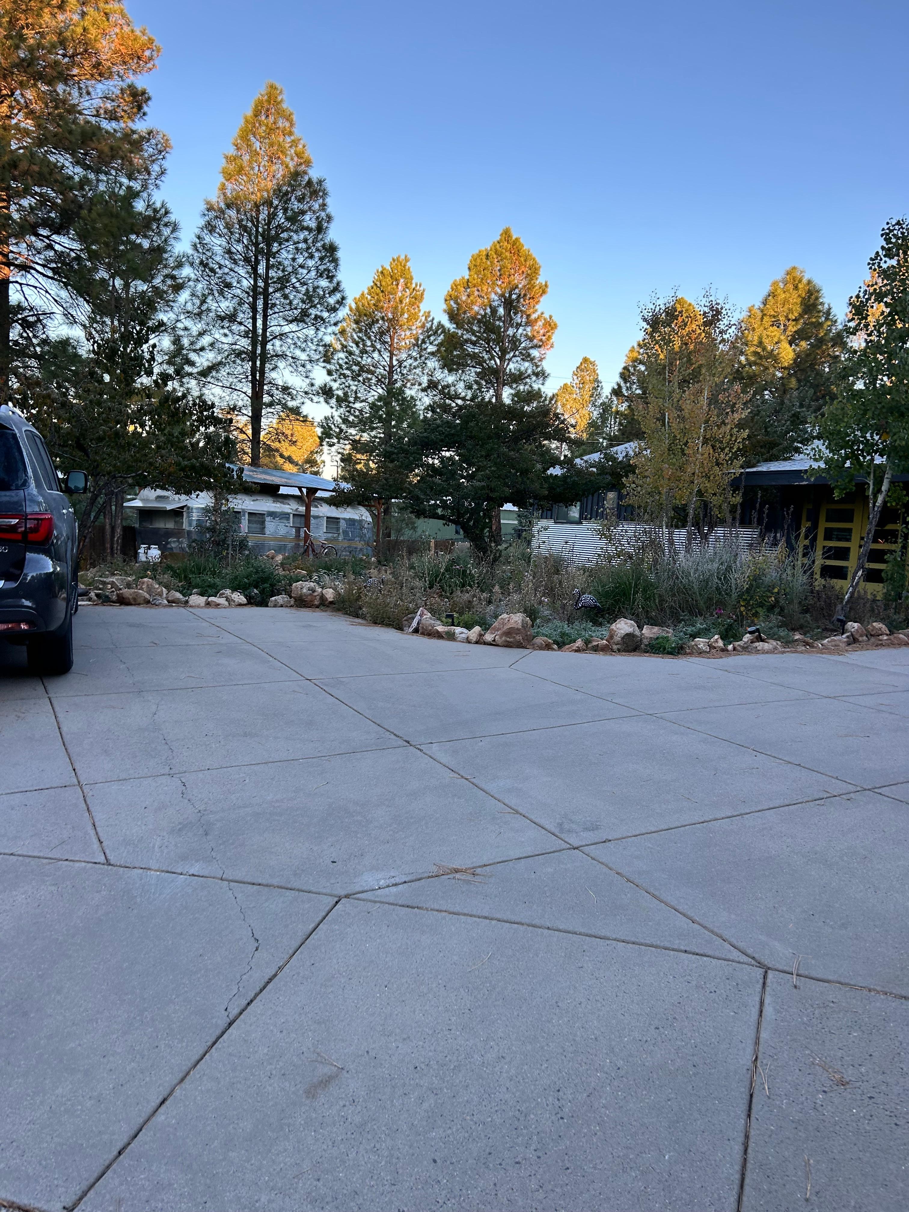 The side of the house. 