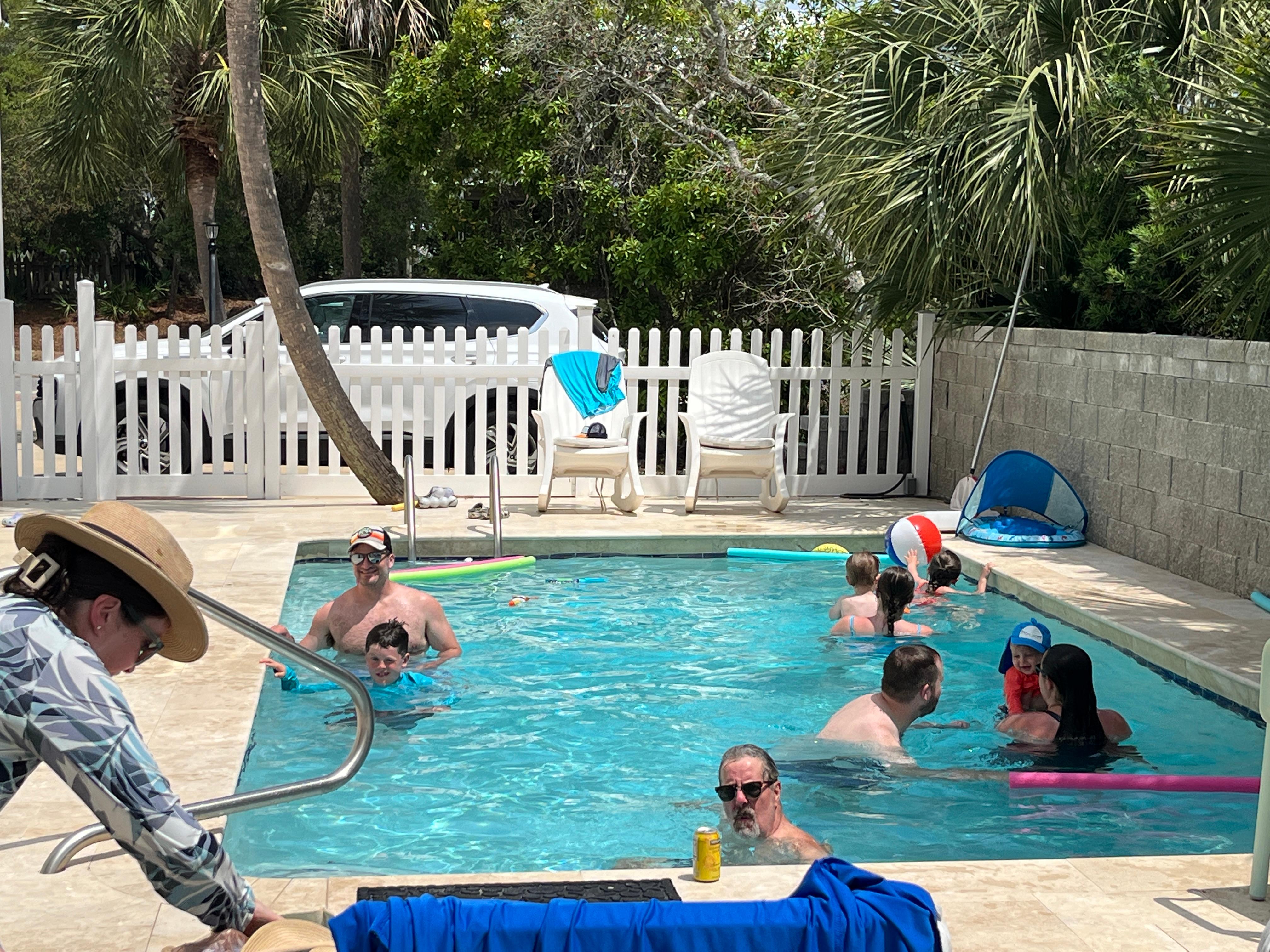 pool was an added plus; wish it had been warm enough to not require paying for heat