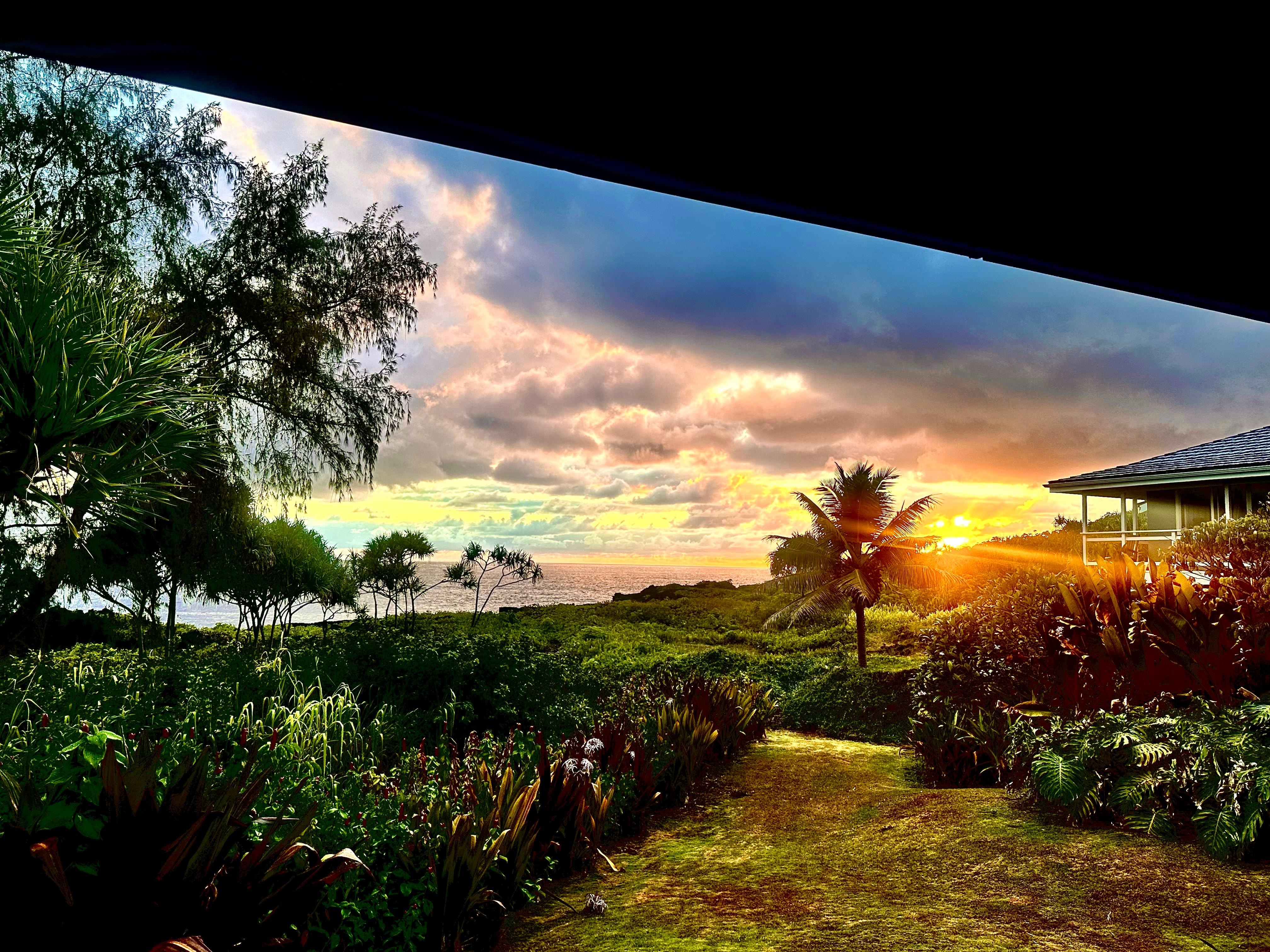 Sunrise from the lanai 