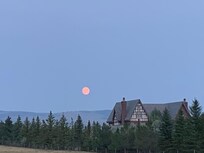 We were even able to capture a perfect view of the "blood moon eve"