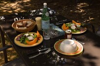 Dining outdoors