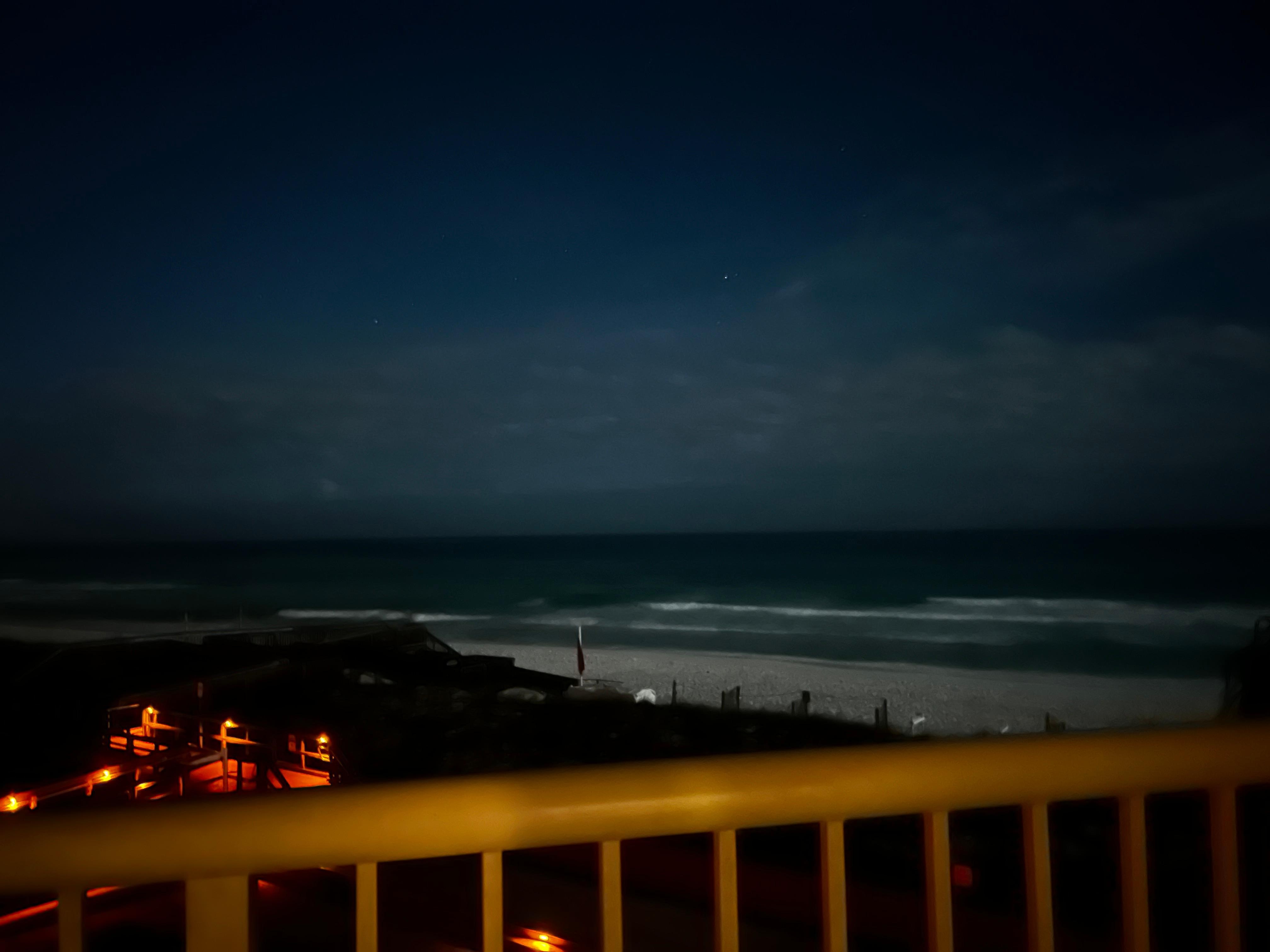 Just before sunrise from the balcony 