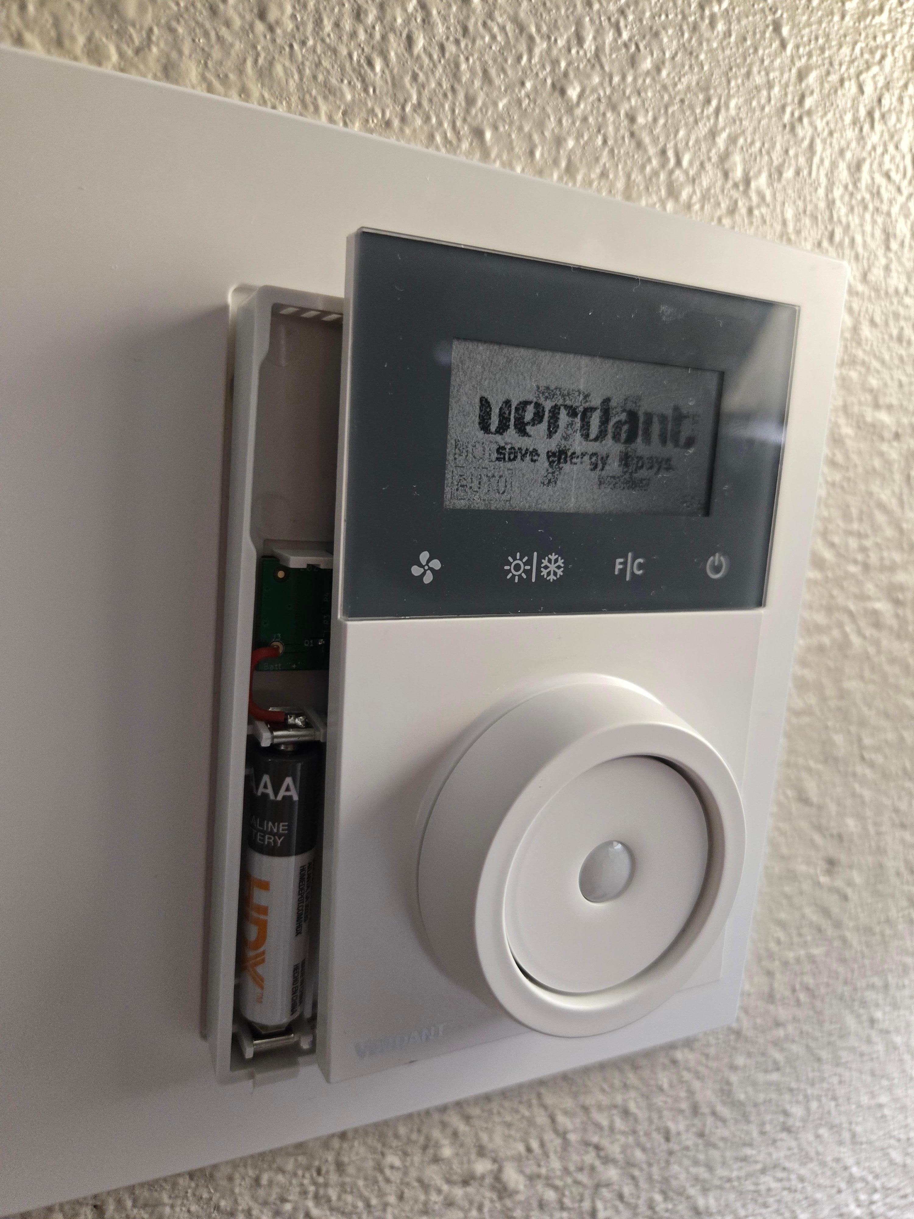 A/C thermostat broken, nothing but hope holding it together lol
