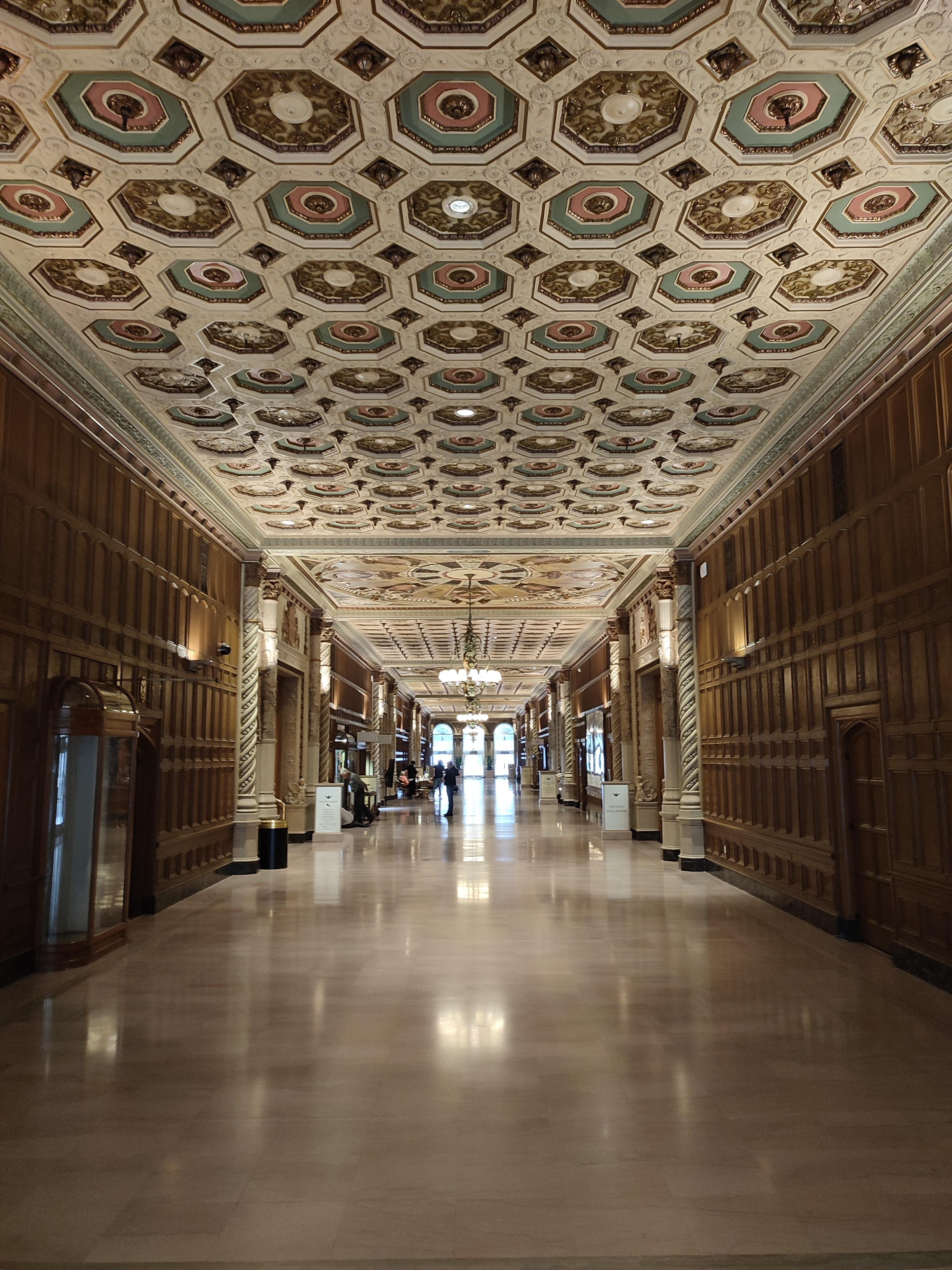 Glorious lobby ceiling