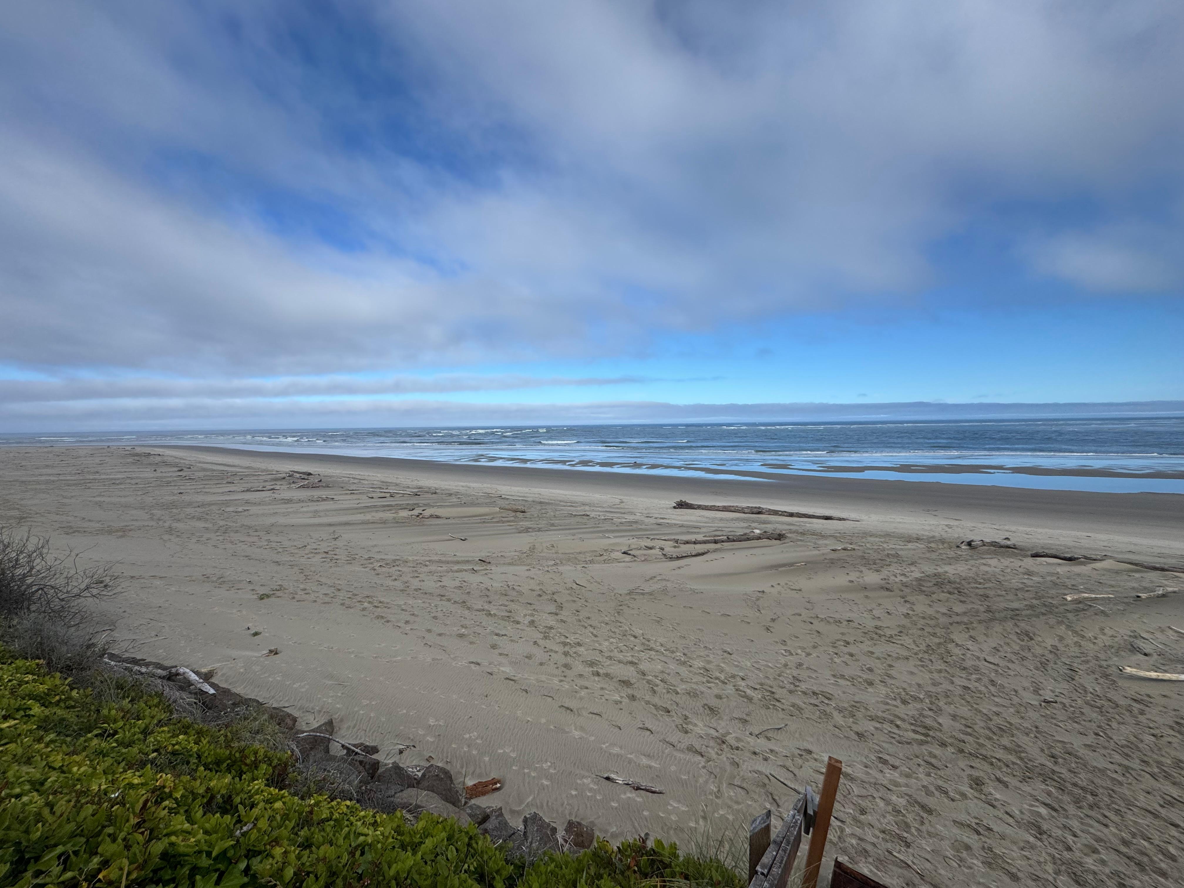 Picture of beach from path
