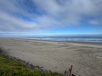 Picture of beach from path