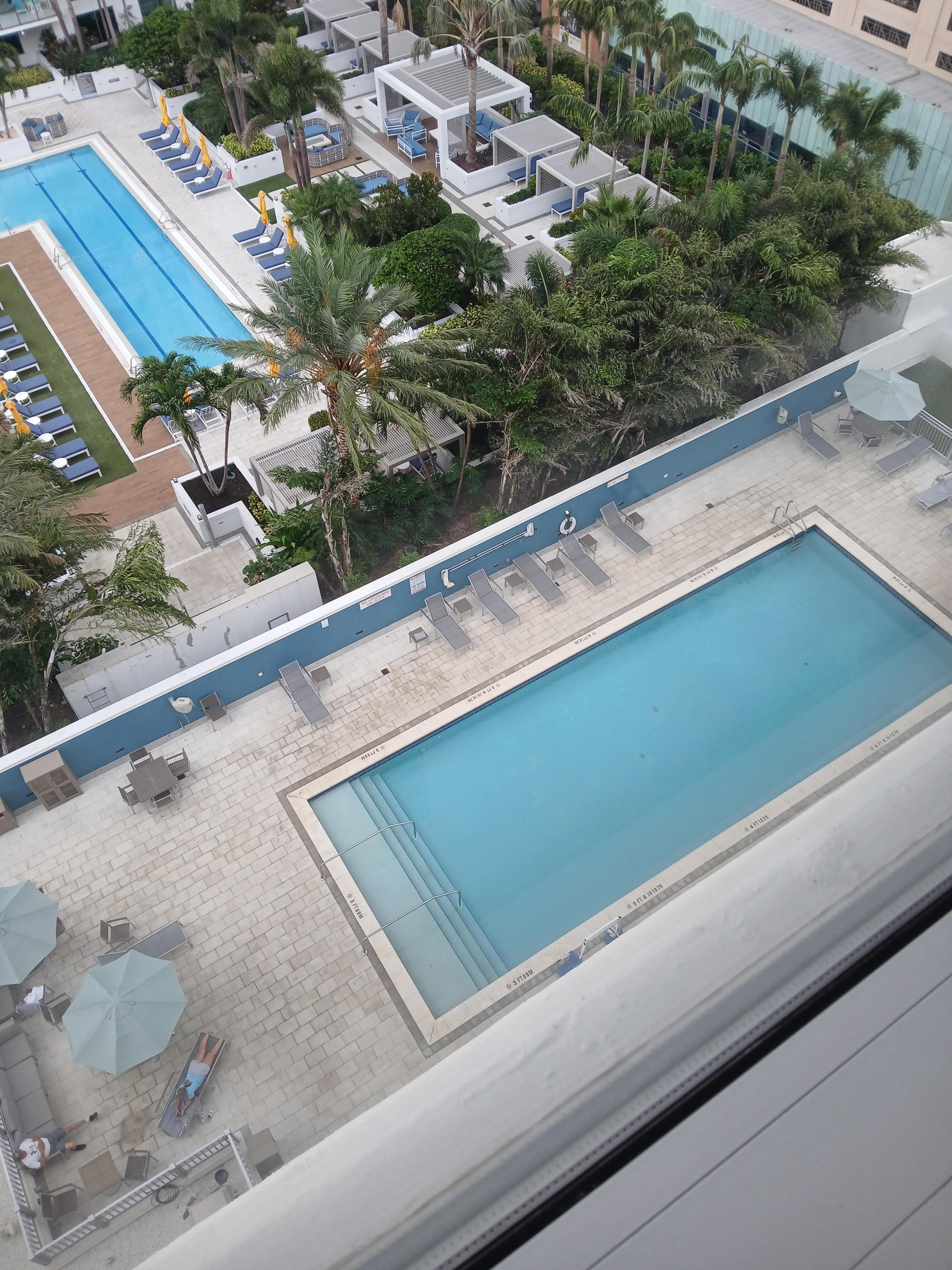 Look how dirty the deck around the pool compared to the pool next door...