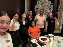 The Club Lounge staff on our last night
