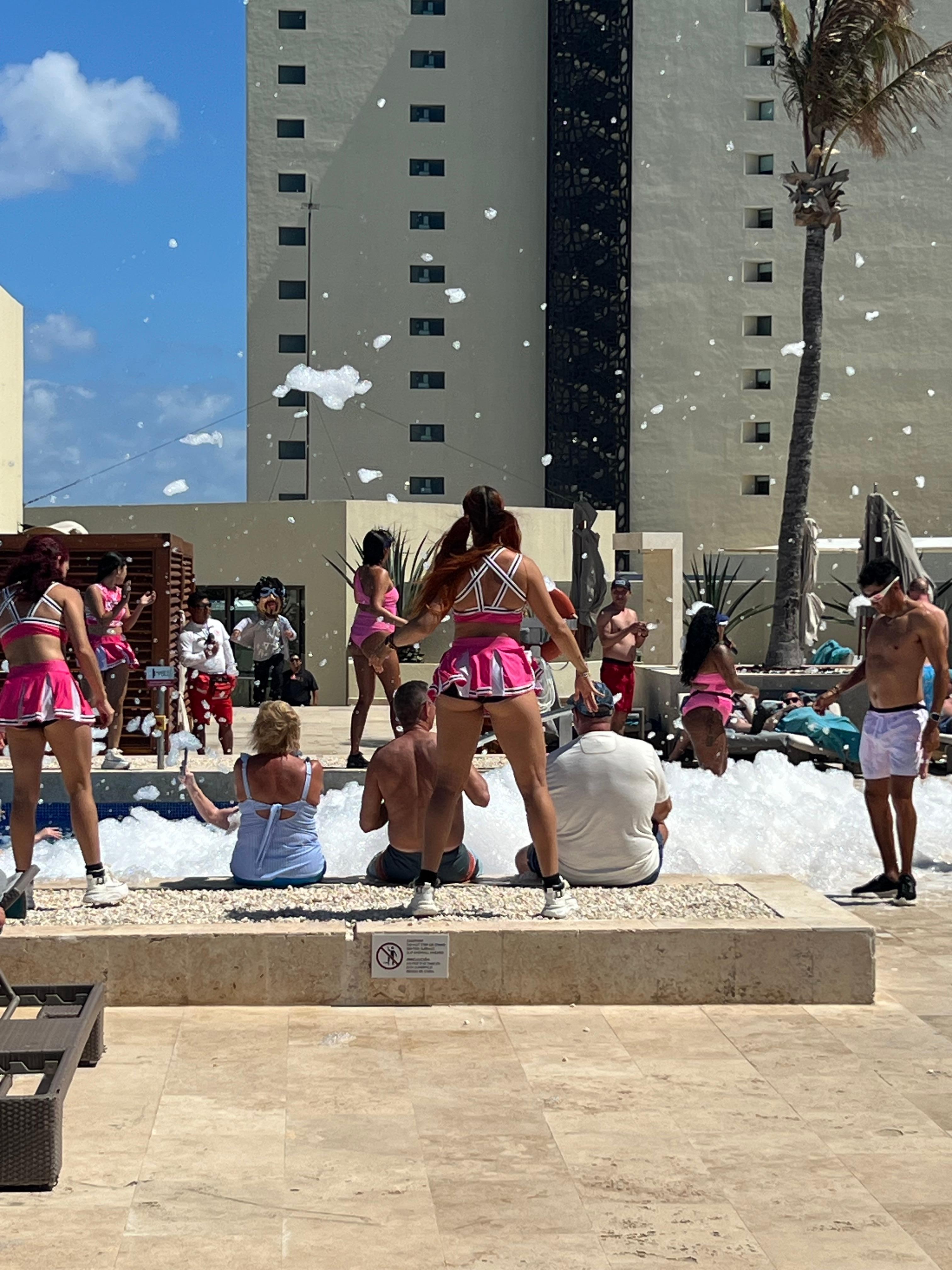 Rooftop pool and bar