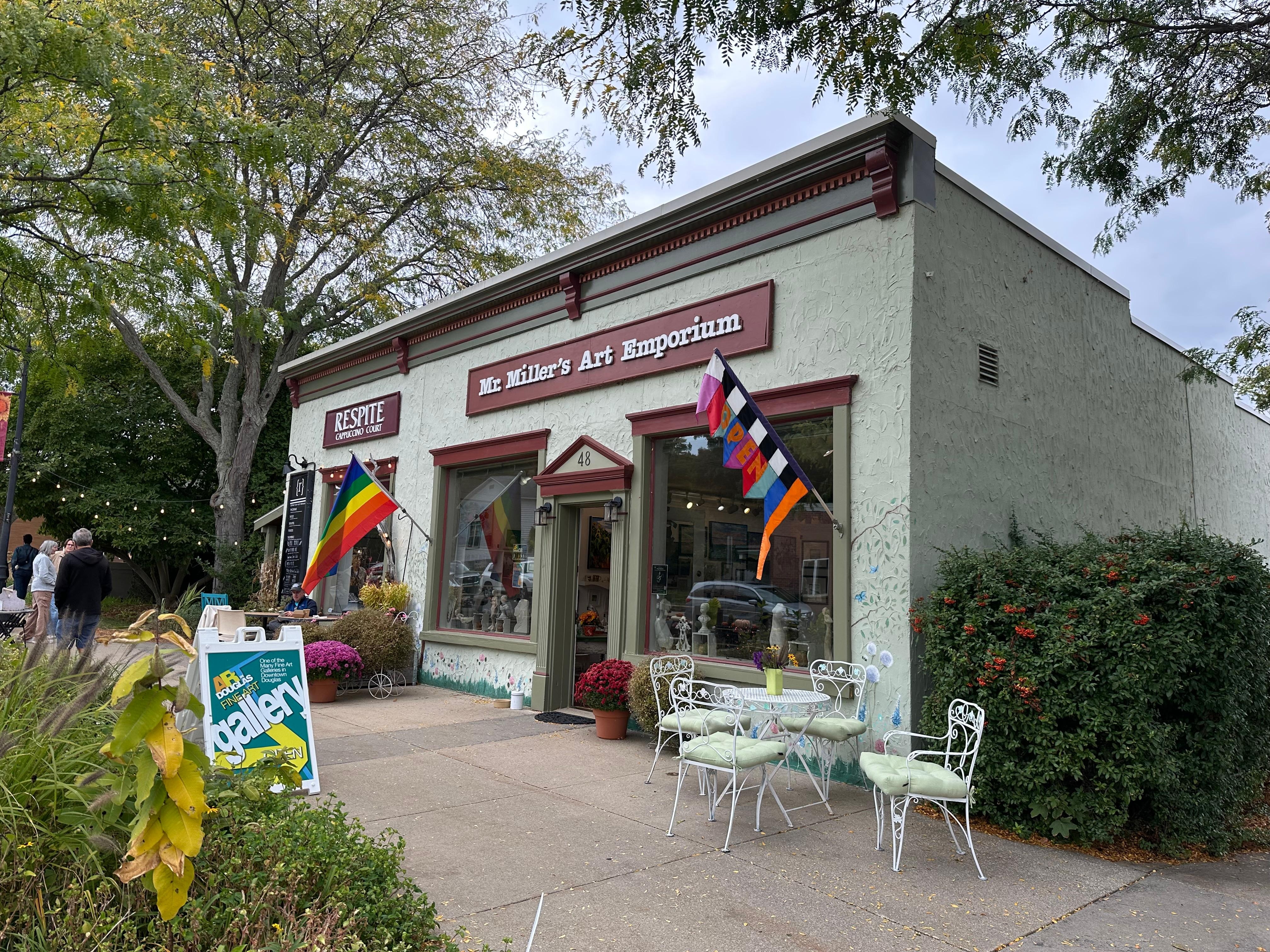 Downtown Douglas  a short walk from the house.