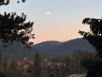 View from the patio at night.
