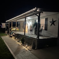 Motion lights activated as soon as we pulled up.