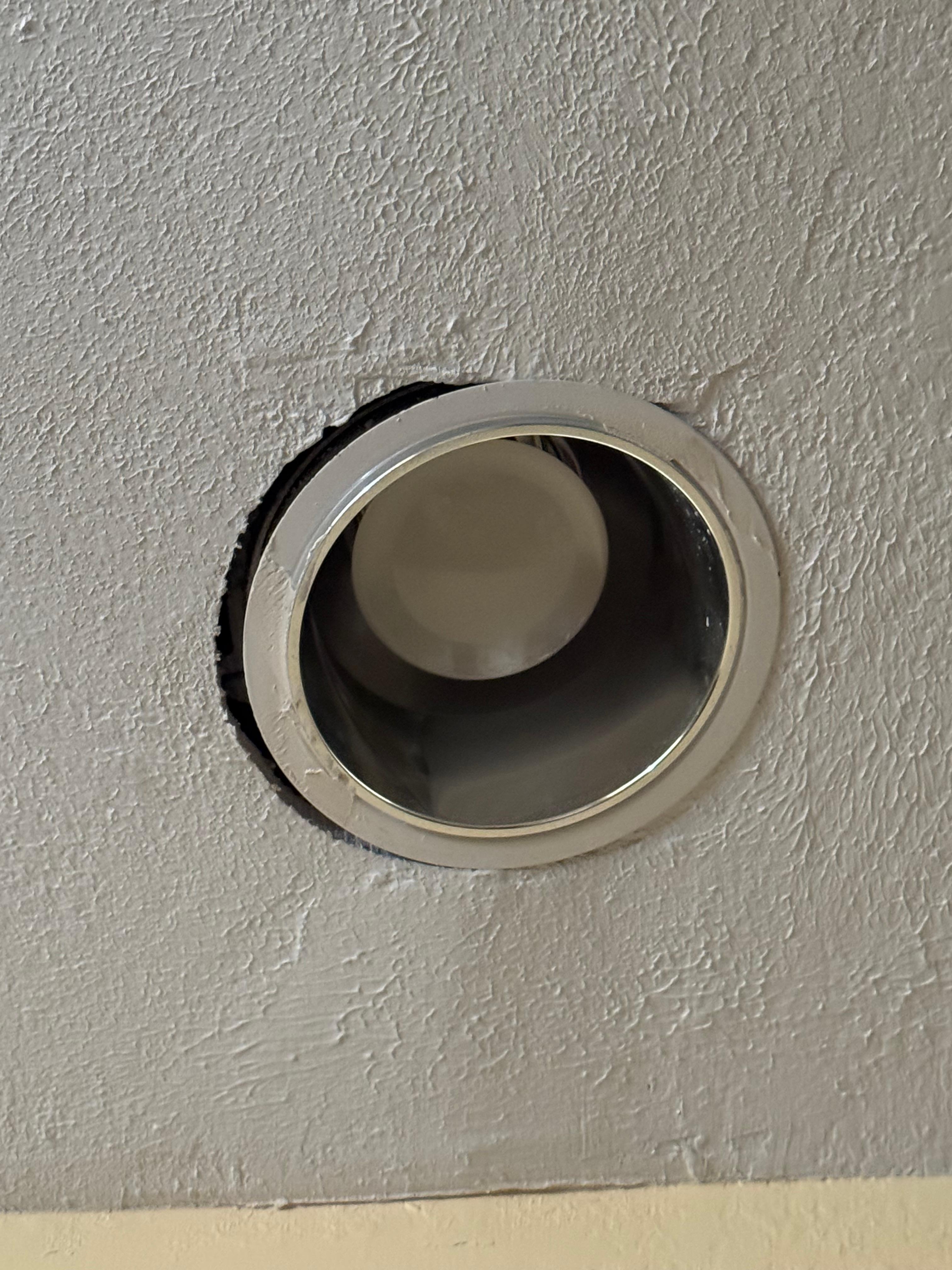 Can light in our room with a big opening around it. 