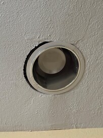 Can light in our room with a big opening around it.