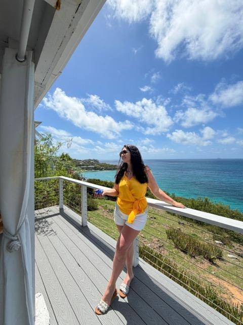 Beautiful view from the deck. 