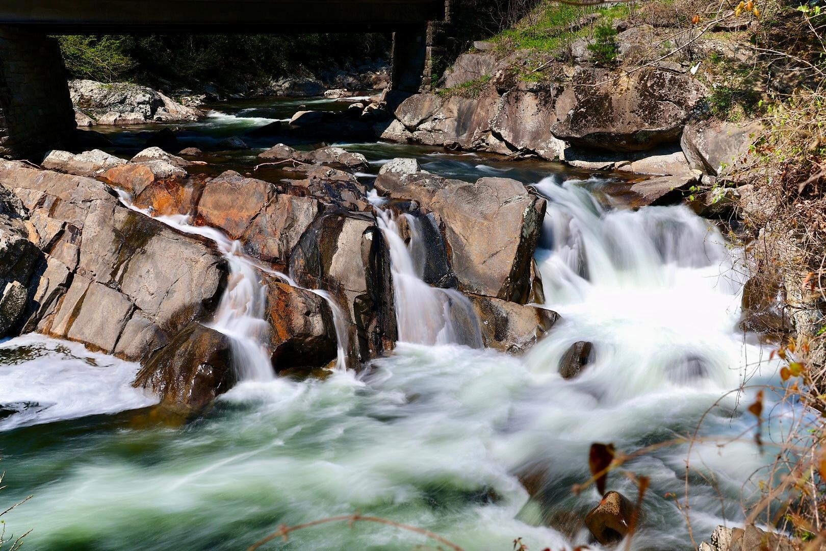 One of many beautiful waterfalls in the area