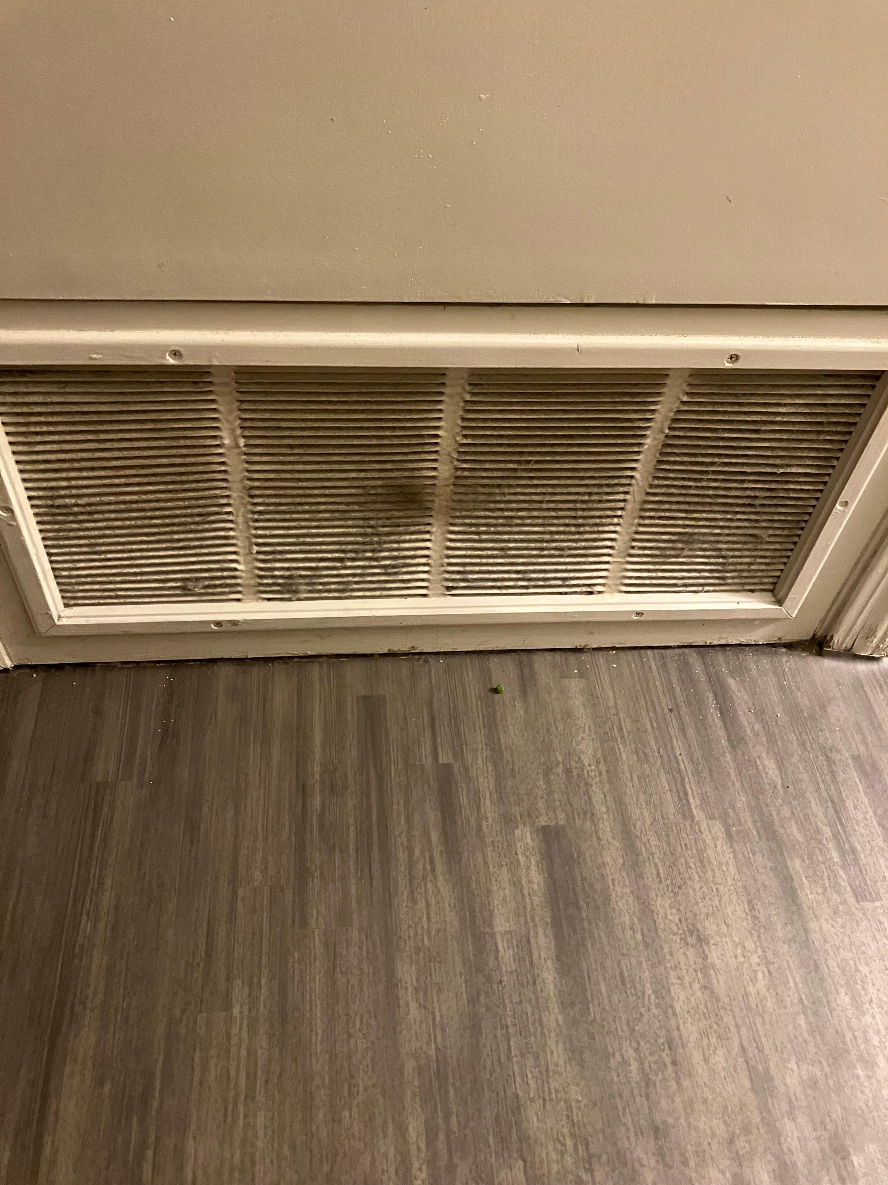 Vent dirty! When we turned on blew filth into room. Then we couldn’t turn fan off. Horrible experience. 