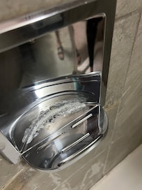 Build up of soap scum in the shower