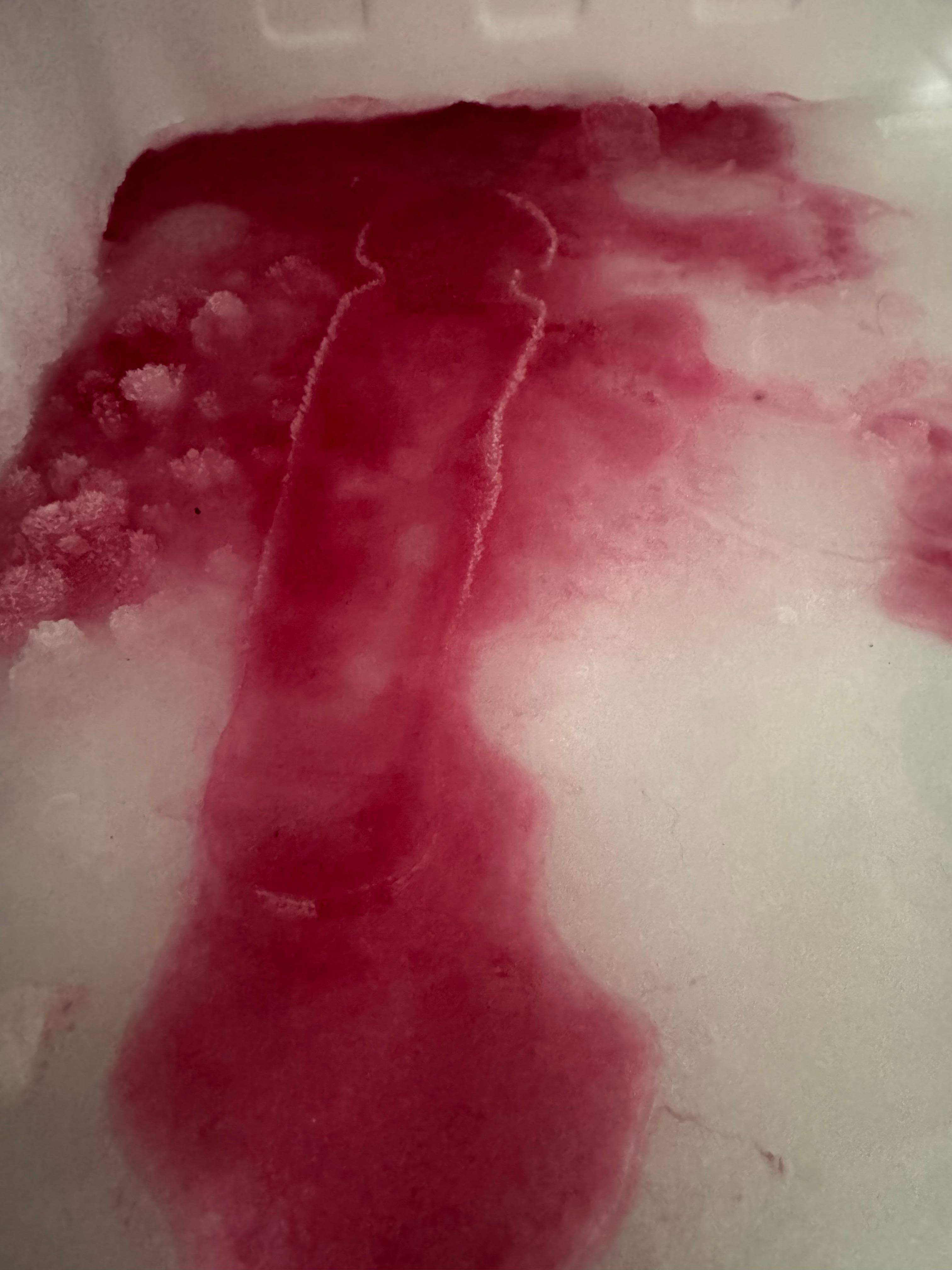 object in freezer 