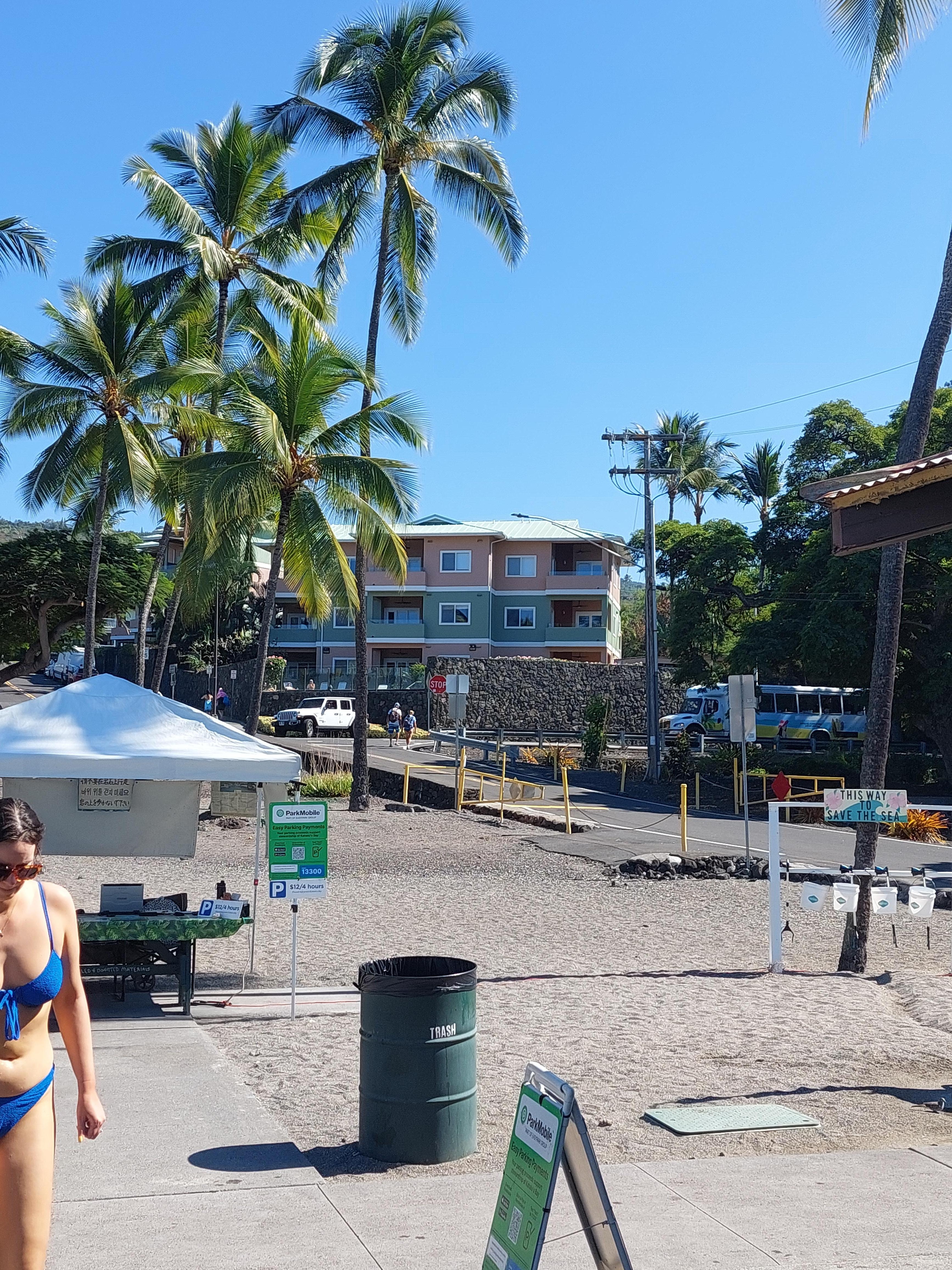 View of complex from Kahalu'u beach across the street.