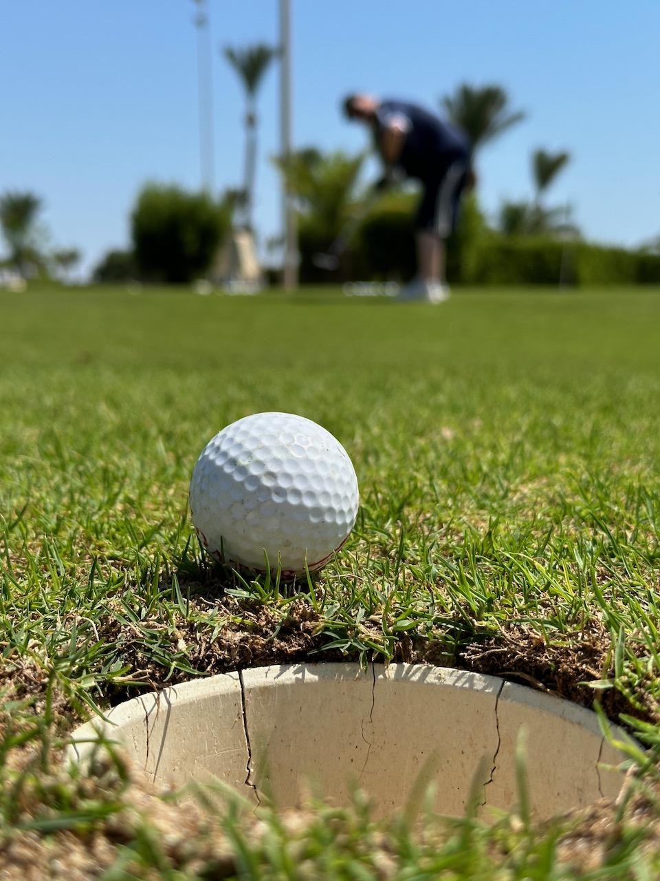 Der Golfplatz direkt vor der Tür bzw. vor unserem Zimmer.