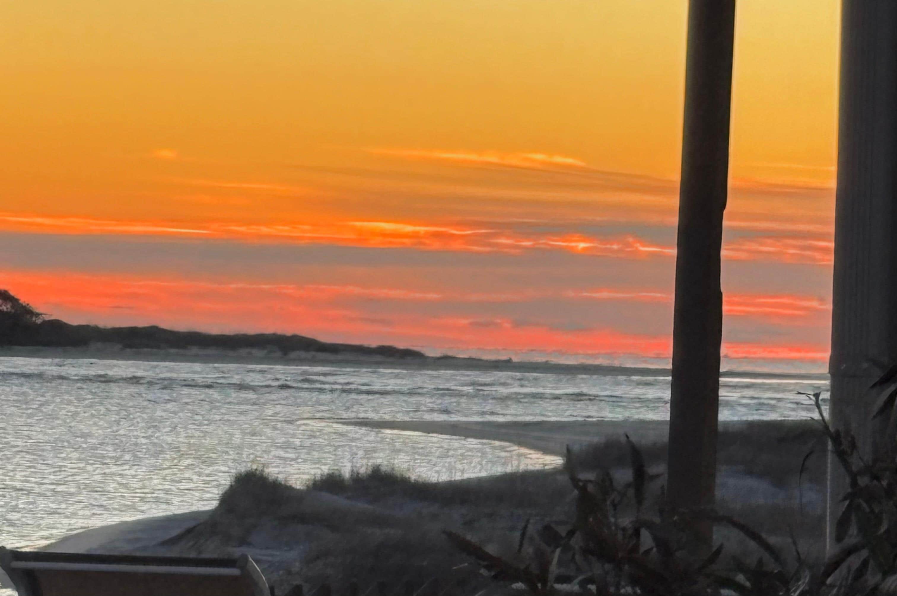 All the pictures were from the back deck of the condo.