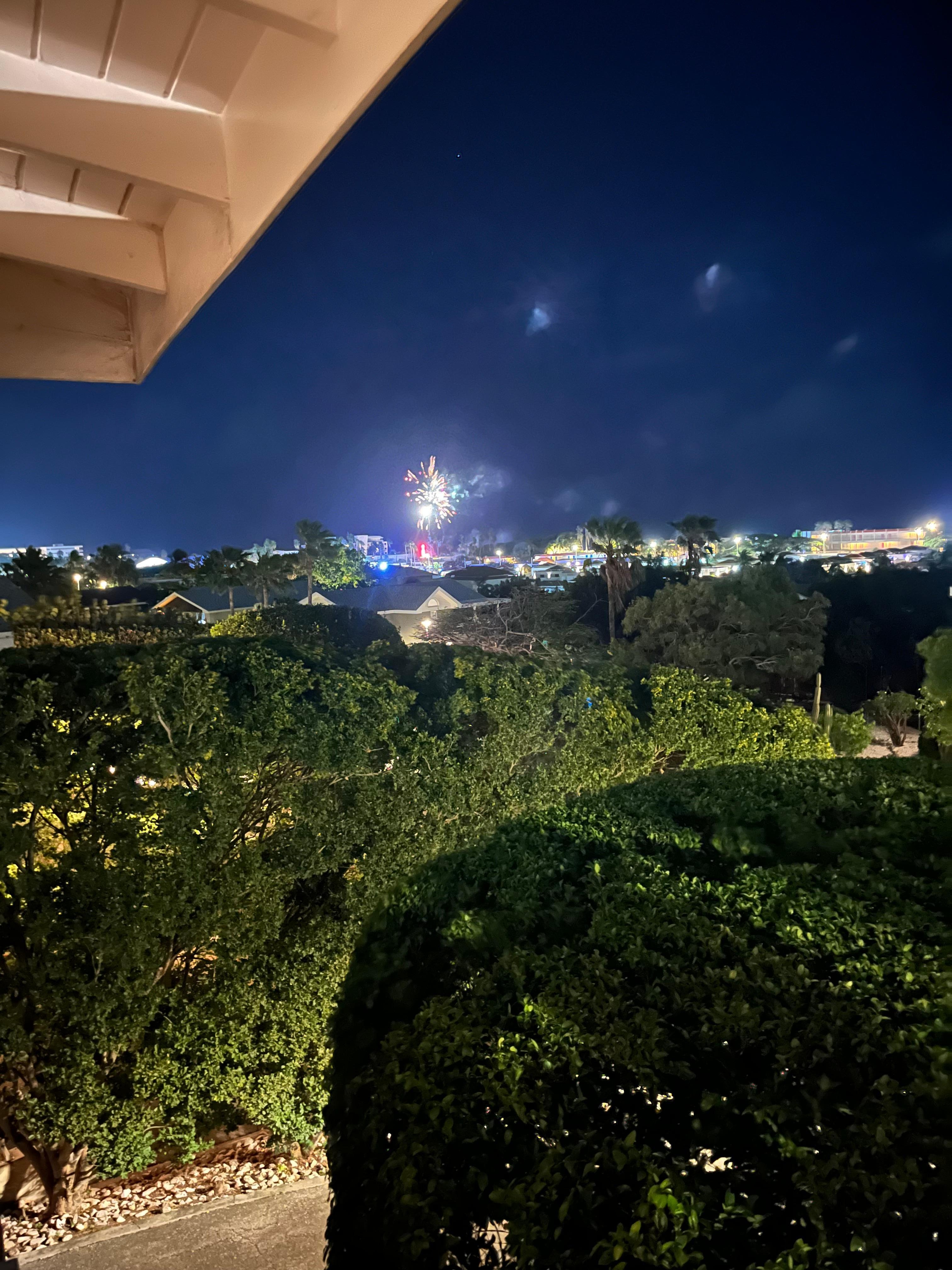 Fireworks from the deck