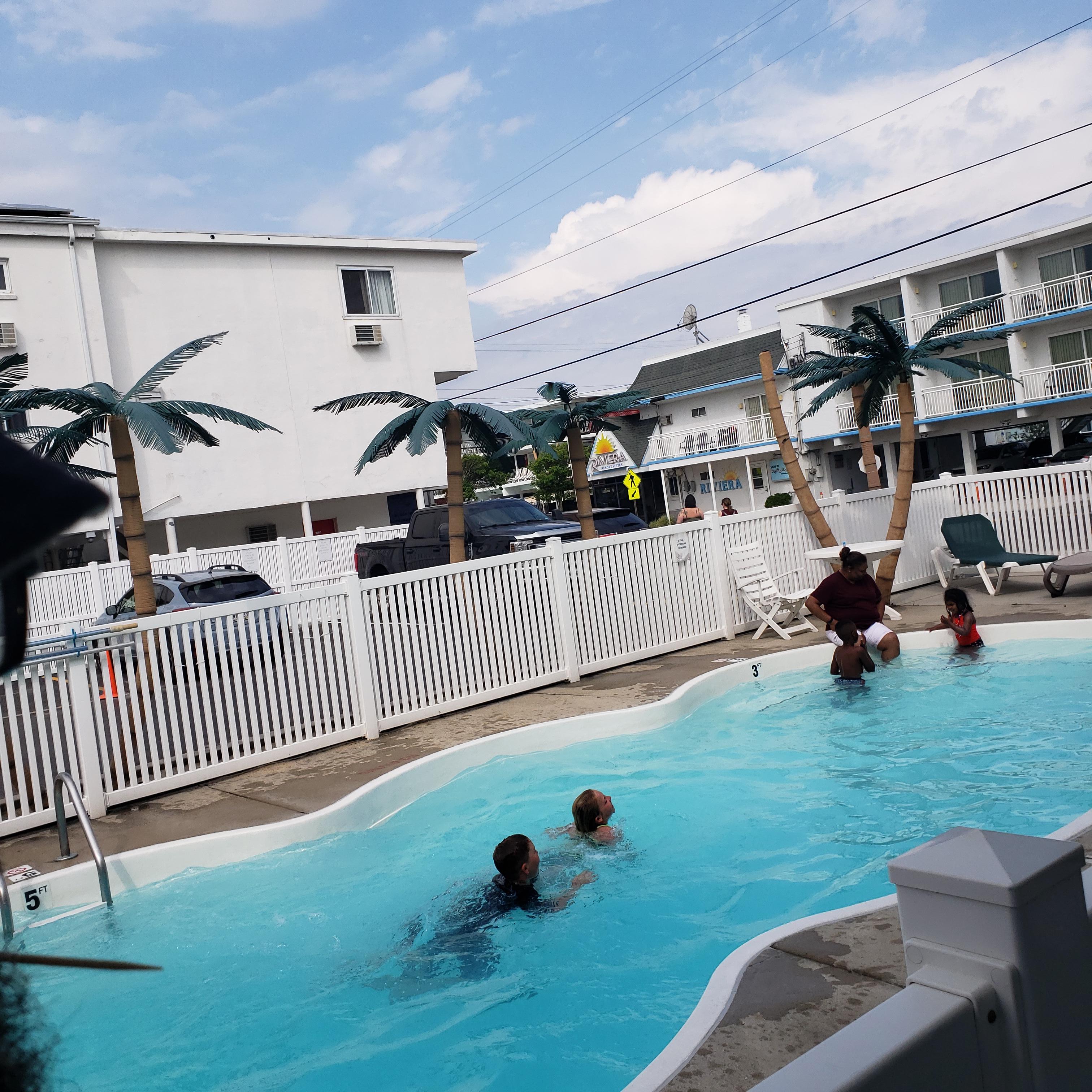 Clean pool. Kids had a ball