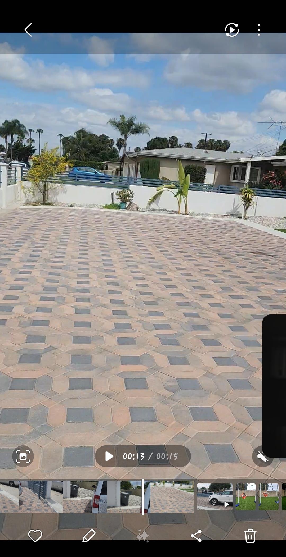 Tons of parking behind the awesome gate.