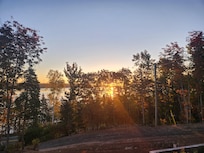 Sunrise from the house.