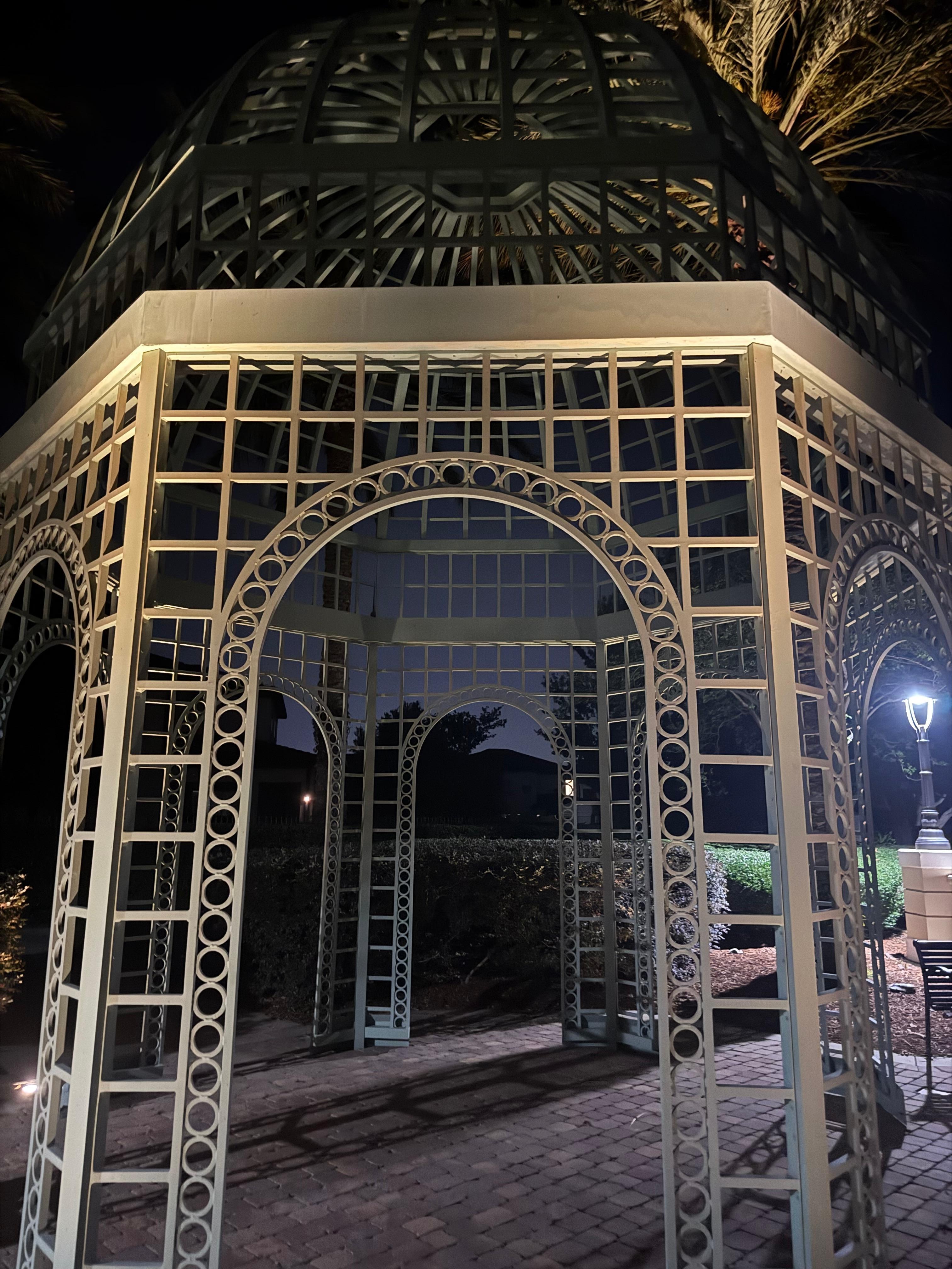Gazebo found on joggers pathway