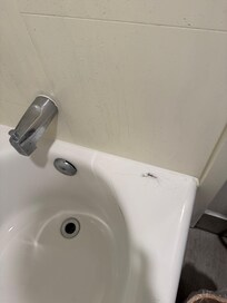 Hair on bathtub