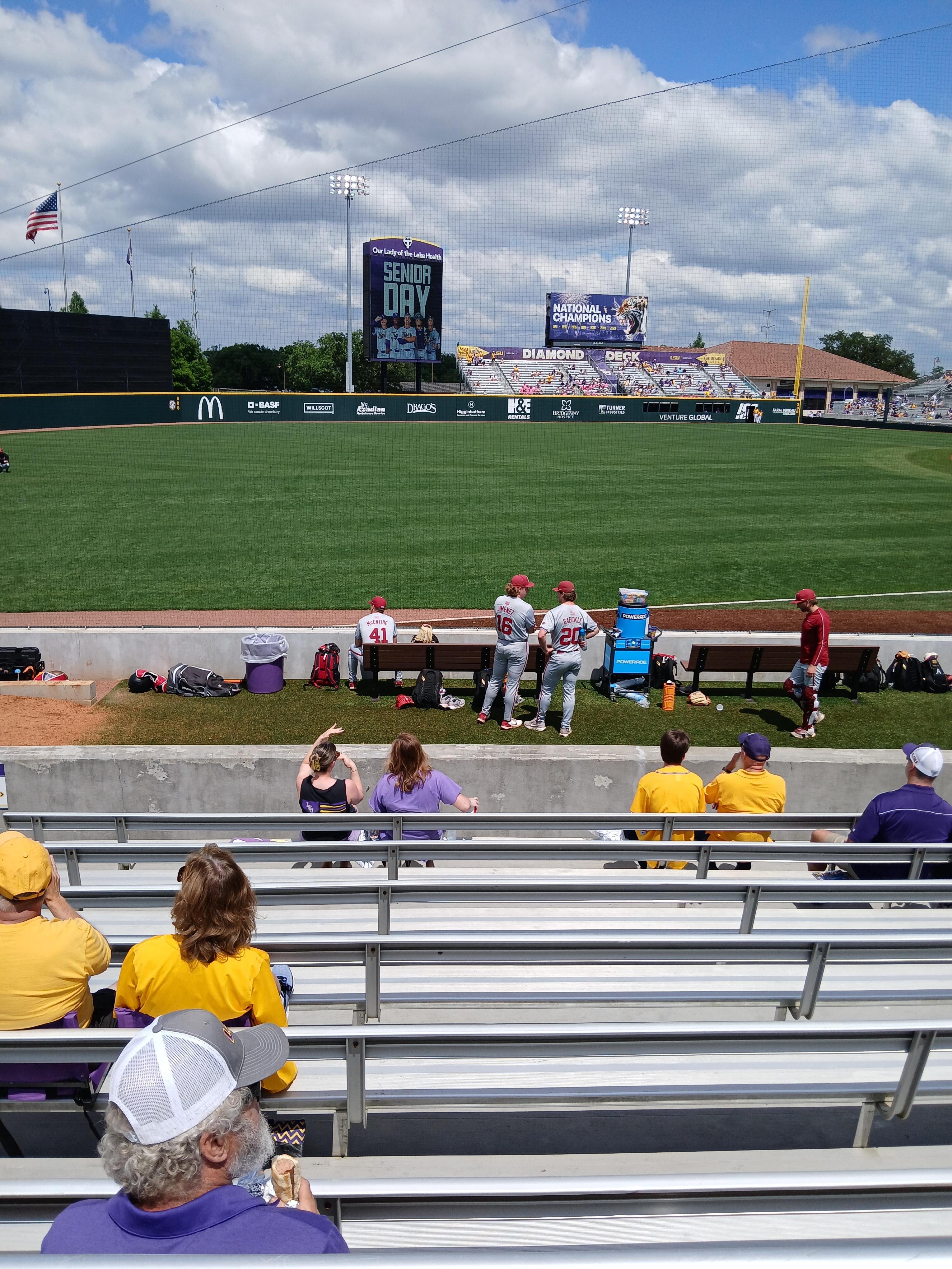 A nice day for baseball.