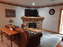 Living room was very cozy to relax in after lots of hiking