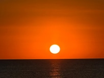 Incredible sunset on Beene Beach