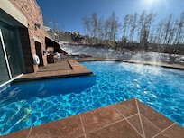 Outdoor side of pool