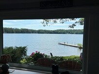 The first picture I took when we arrived - taken from inside the living room.