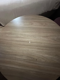A tablet was provided but the plastic laminate was torn.