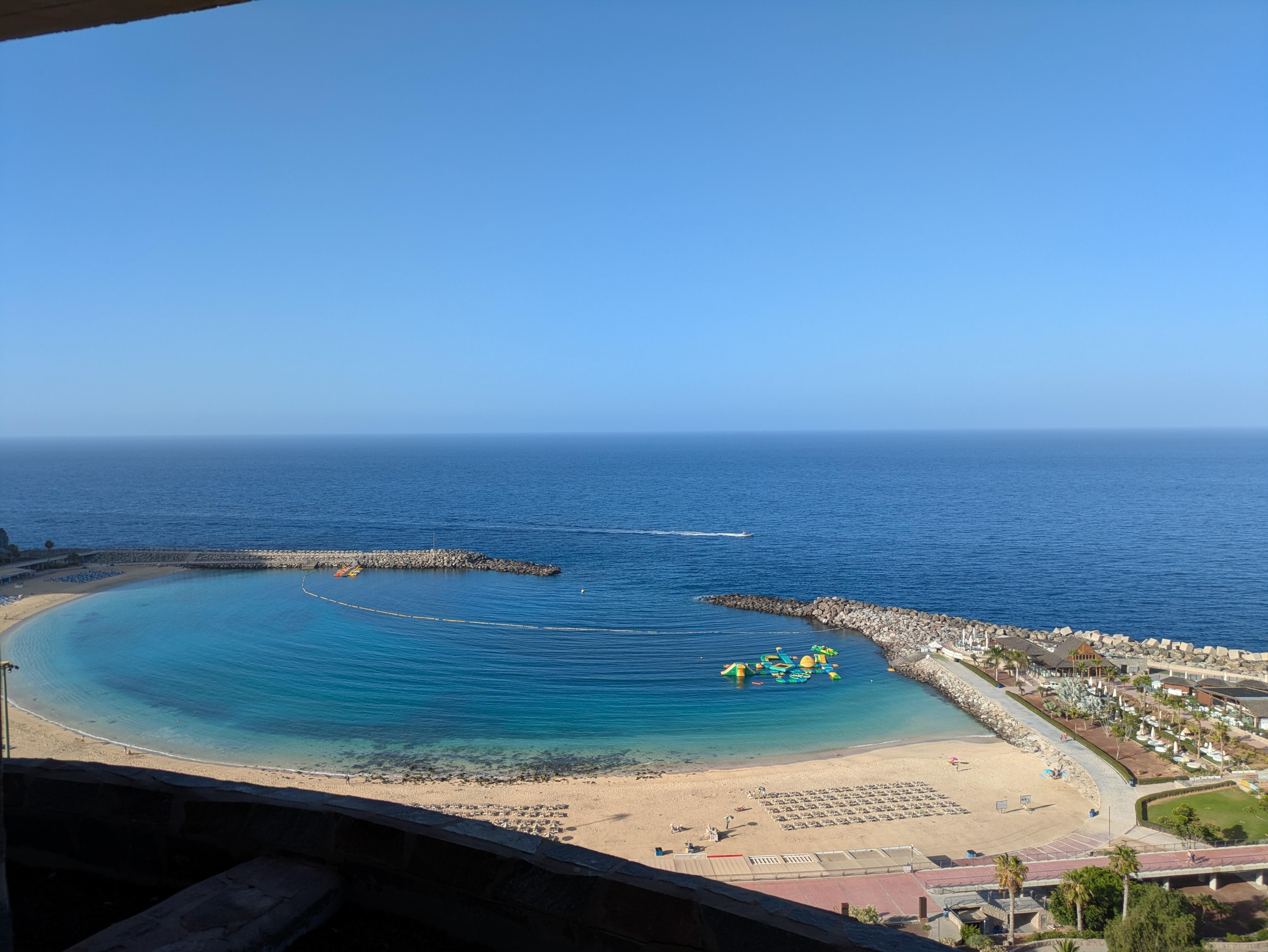 Ausblick auf den Strand von Block 1, ganz außen.