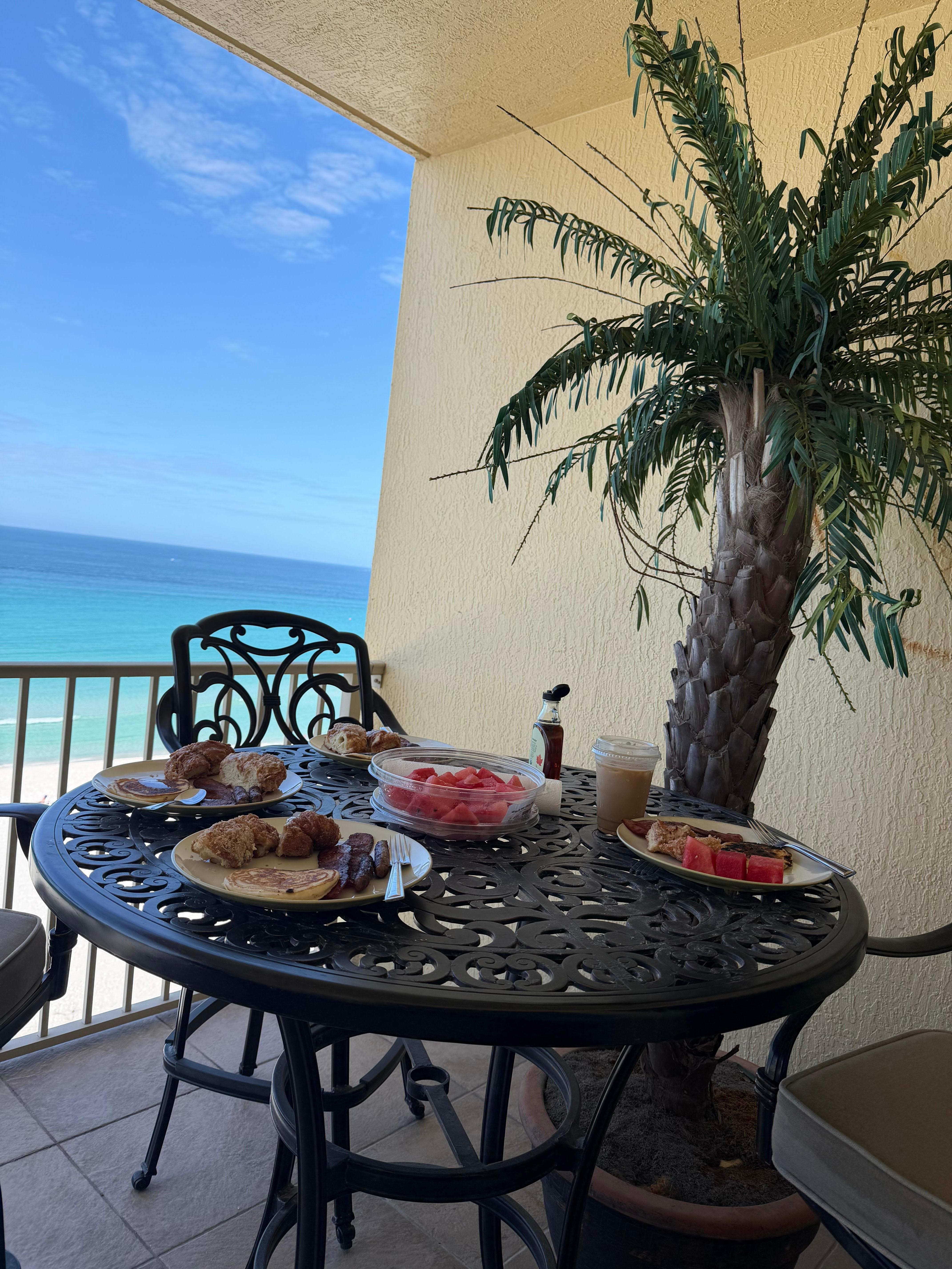Breakfast on the porch
