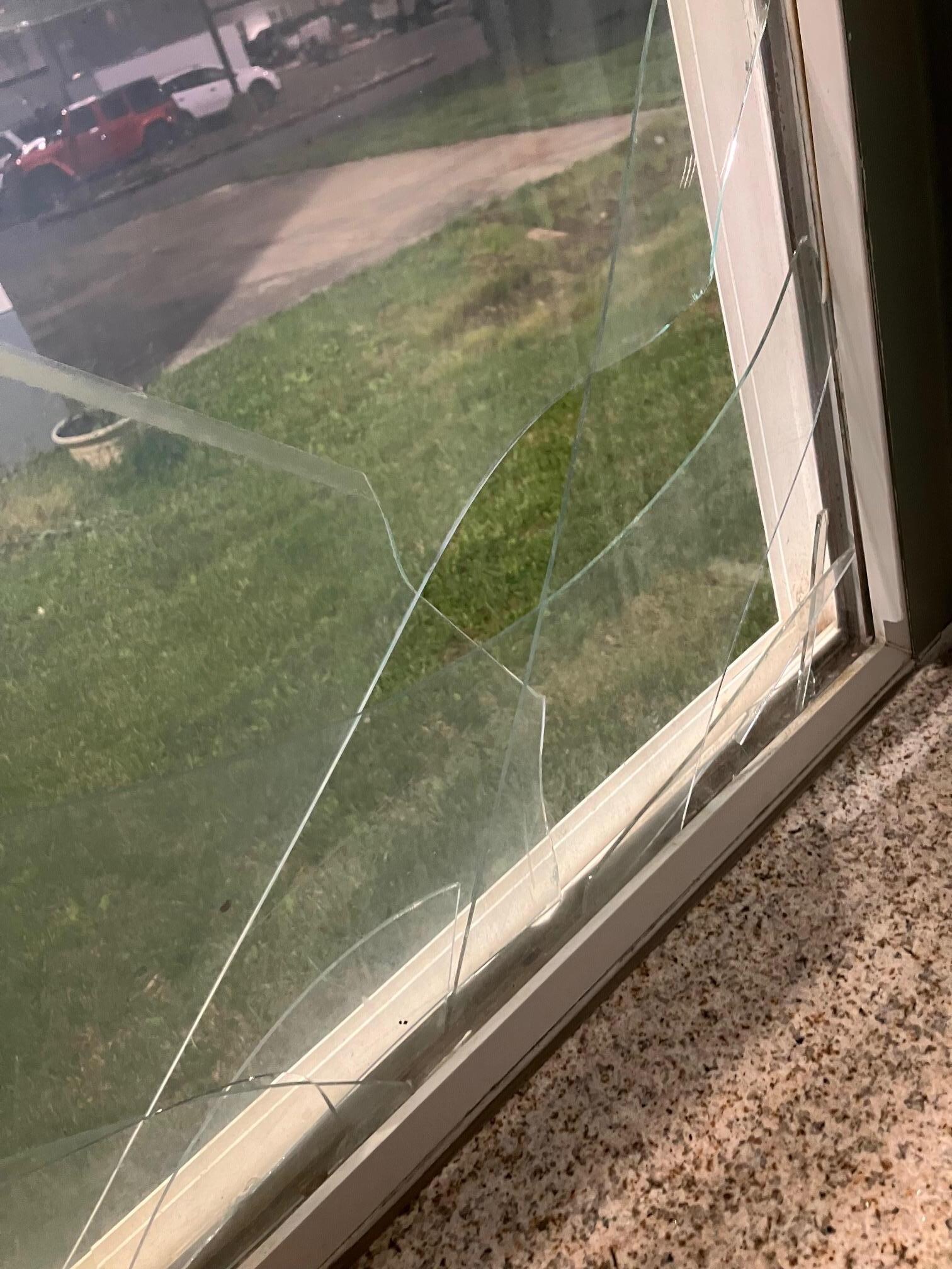 Window was broken. Guest safety was an issue, see 5, above