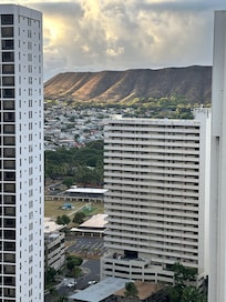 From the balcony of our 30 floor room