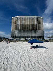 Resort view from beach